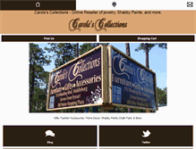 Tablet Screenshot of carolescollections.com